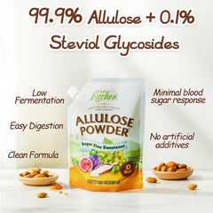 Your Kitchen keto allulose powder scoop enables precise low calorie sweetness