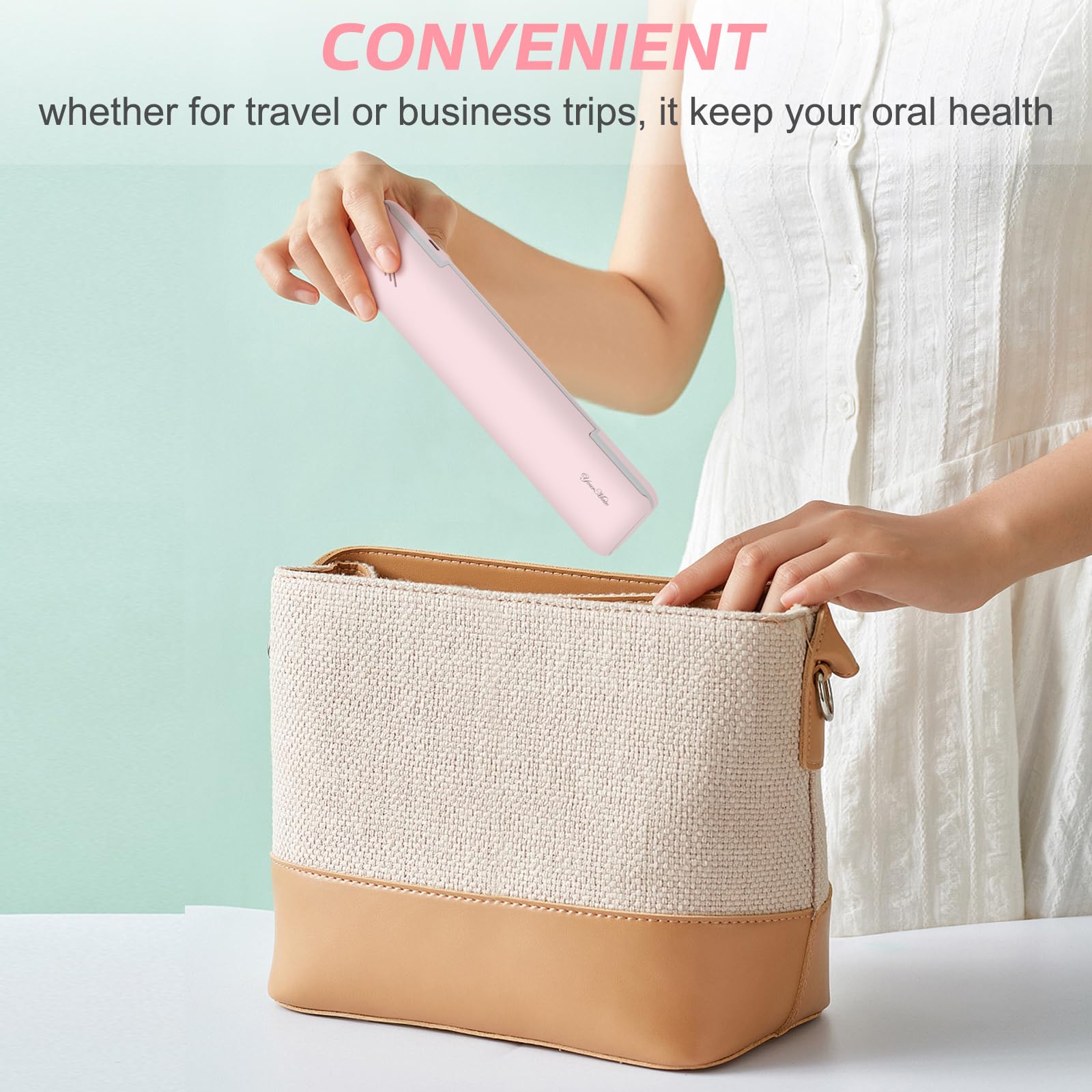 YourMate case powered by AA batteries for reliable portable use.