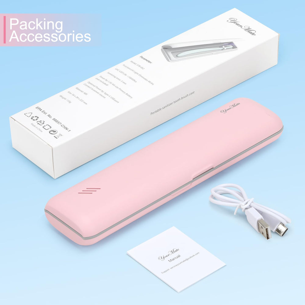 YourMate packaging includes everything you need for travel hygiene.