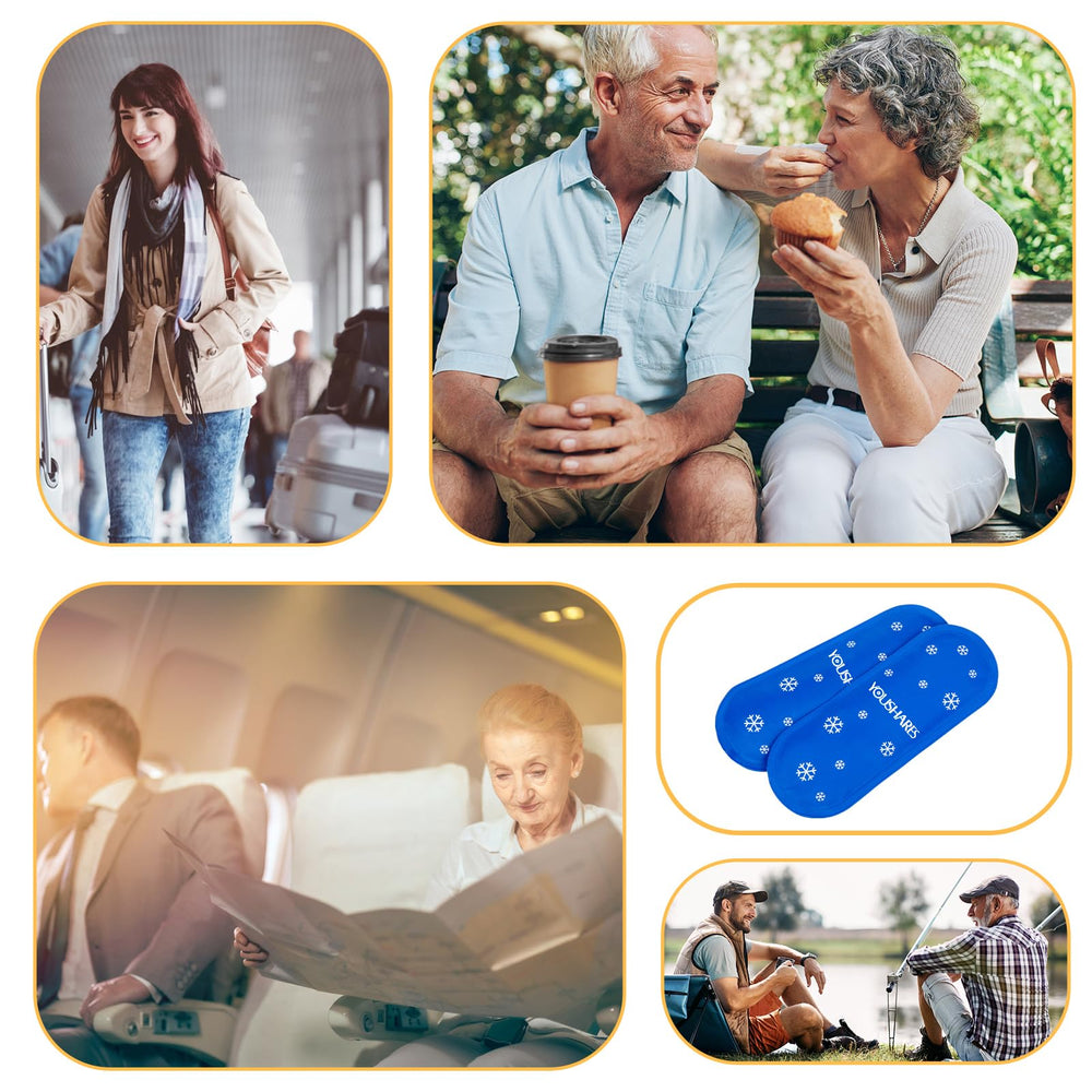 YOUSHARES diabetic travel kit with gel packs: supports portable cooling
