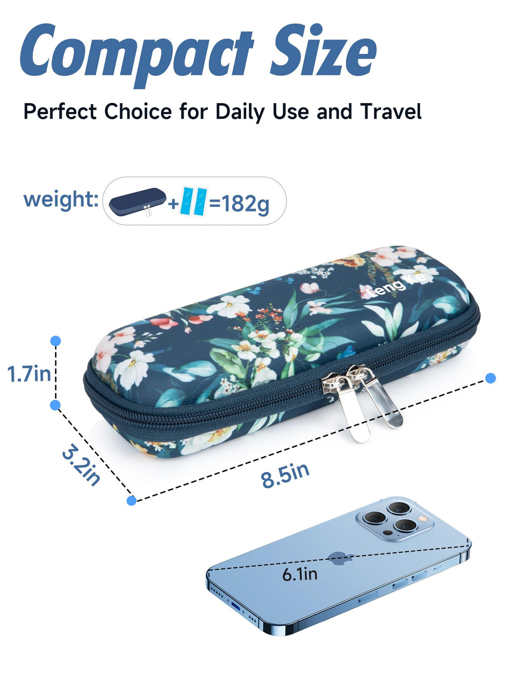 YOUSHARES insulin cooler travel case packaging includes case and two reusable ice packs