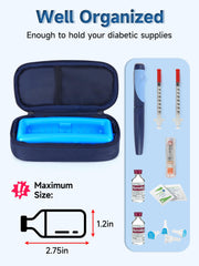 YOUSHARES cooler mesh pockets hold syringes and essentials securely.