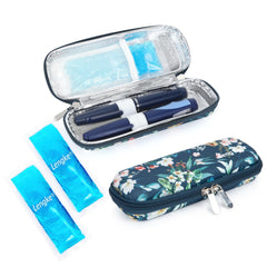 YOUSHARES portable insulin cooler travel case outer view for on-the-go storage