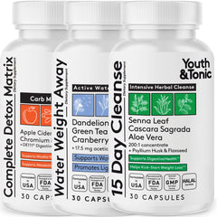 Youth & Tonic 3PK Detox Cleanse pack on display supports kick-off weight management
