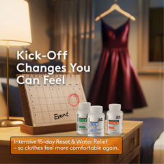 Youth & Tonic detox cleanse pills bottles pictured for daily bloating support