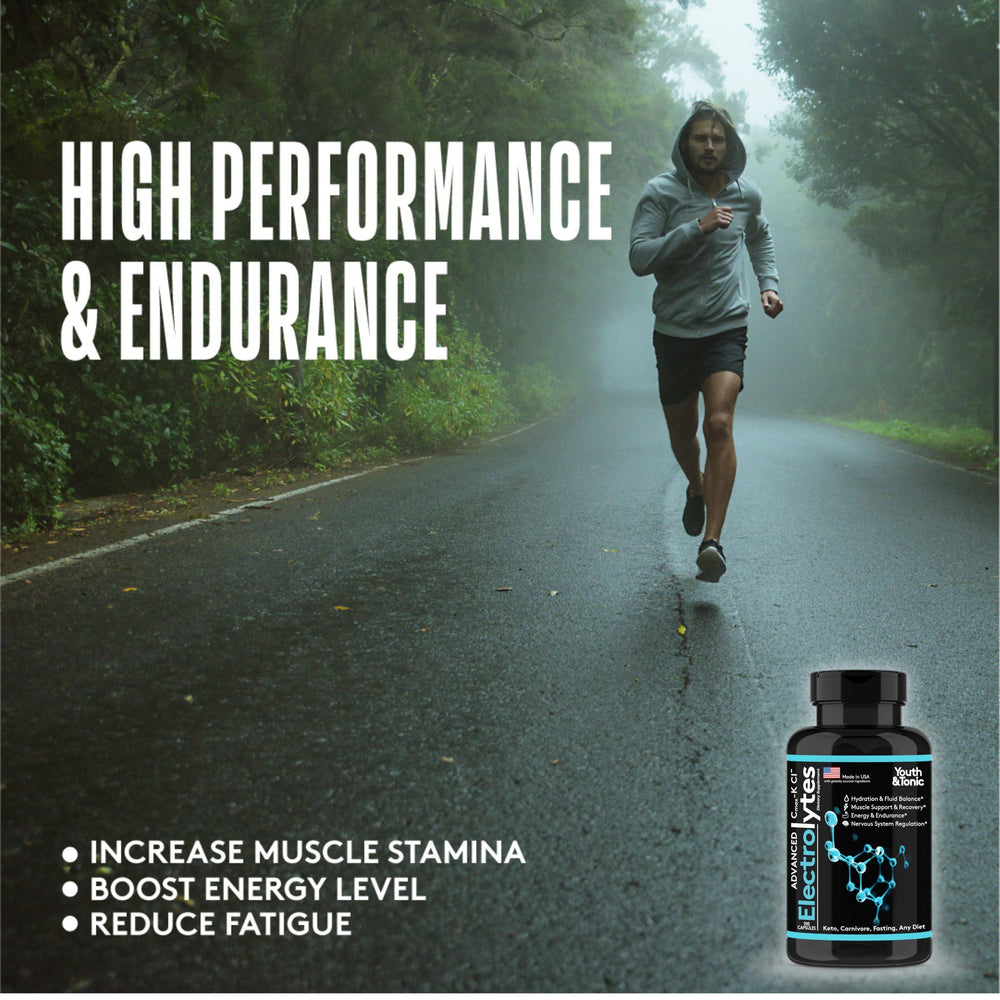 Youth & Tonic endurance recovery scene after workout suggests post-exercise support.