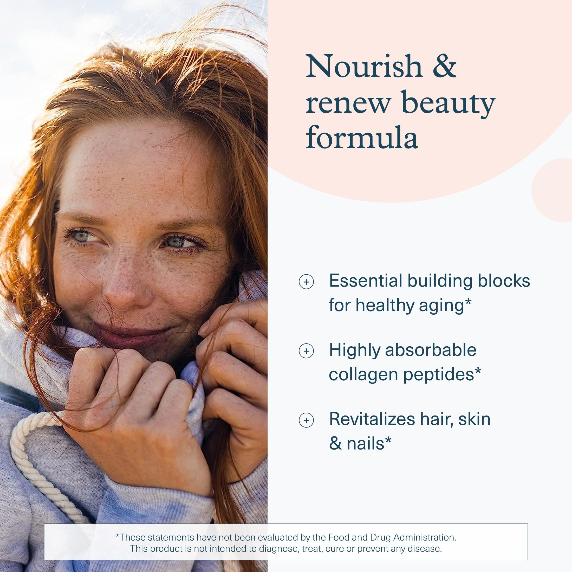Youtheory Advanced Collagen bottle open with tablets signals easy daily use and dosage consistency.