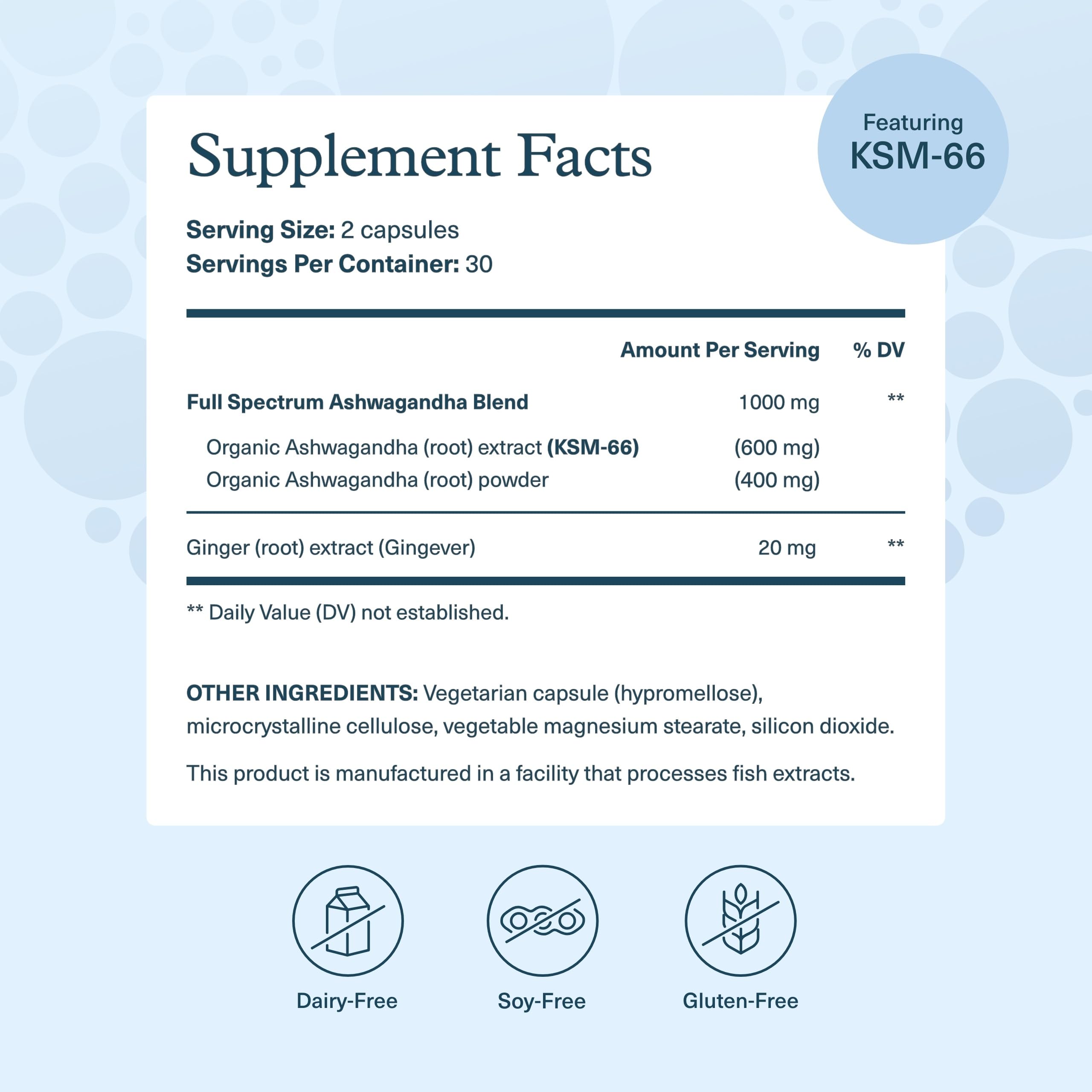 Youtheory label highlights organic KSM-66 Ashwagandha extract for potency.