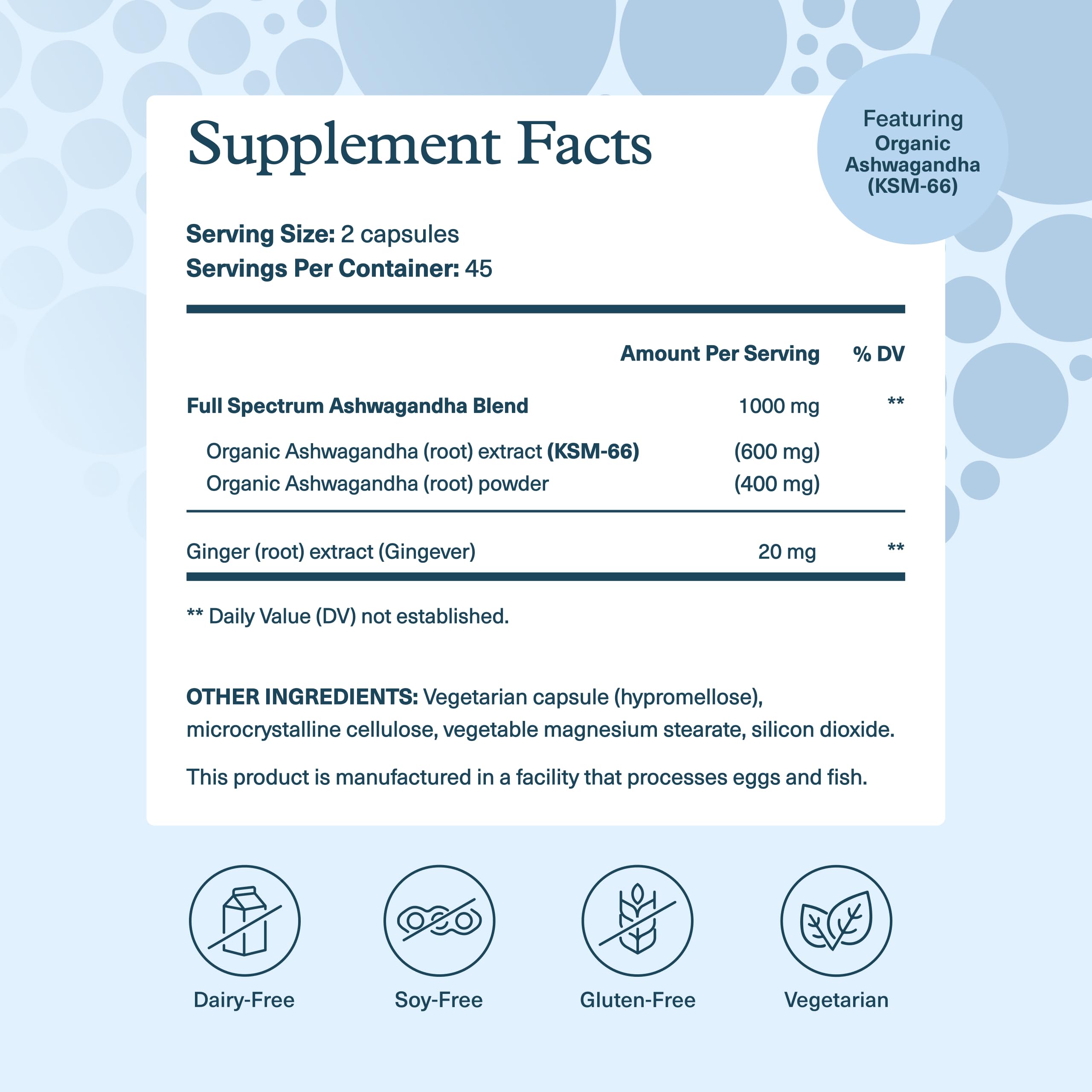 Youtheory Ashwagandha bottle back shows ingredients and serving info for clarity.