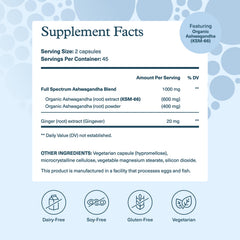 Youtheory Ashwagandha bottle back shows ingredients and serving info for clarity.