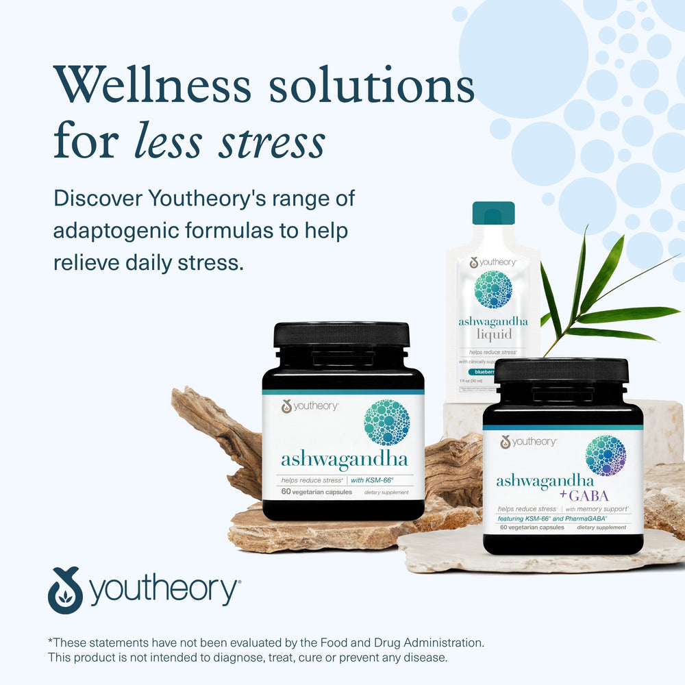 Youtheory packaging emphasizes organic ingredients and clear labeling for trust.