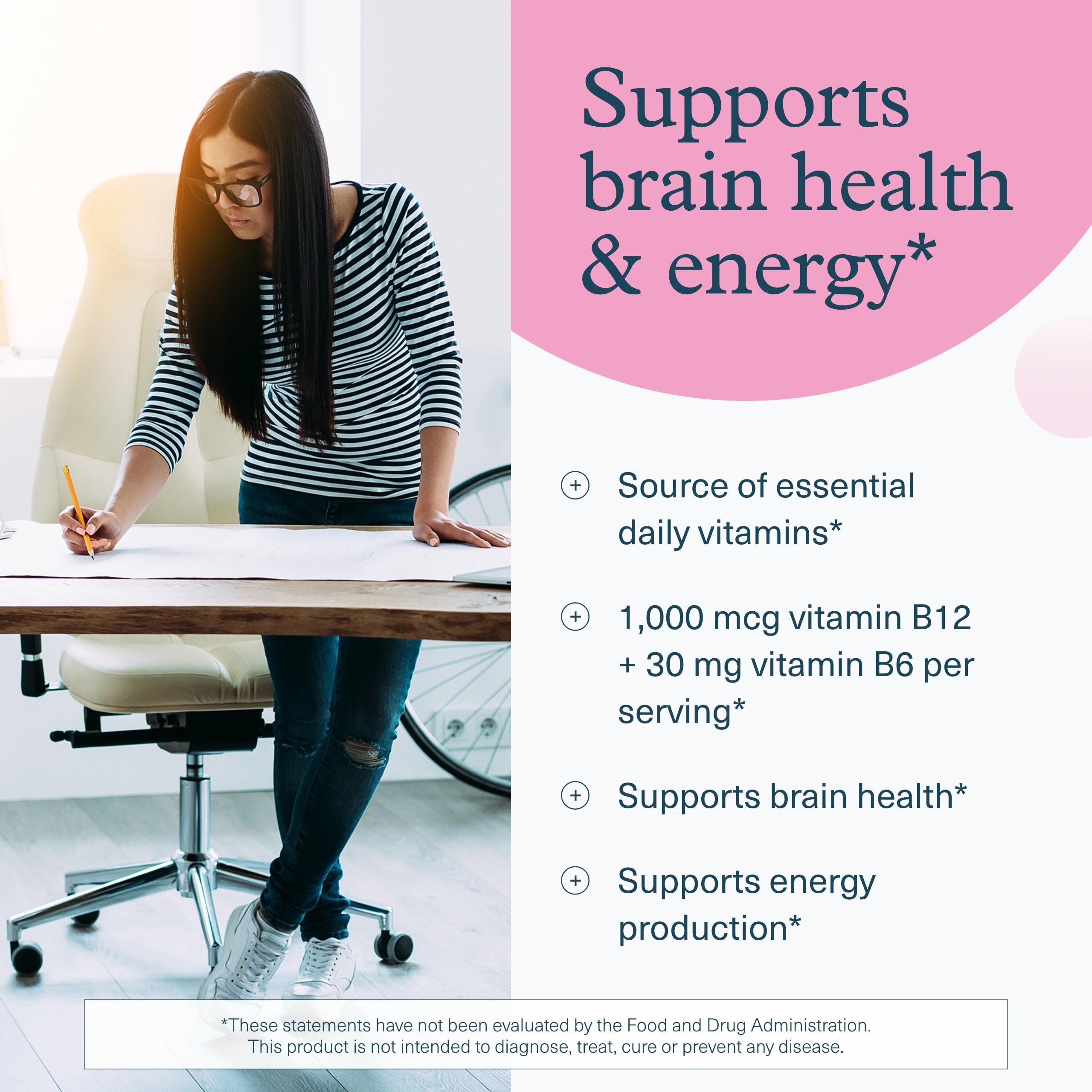 Youtheory B12B6 daily dose bottle showing simple one-per-day use.