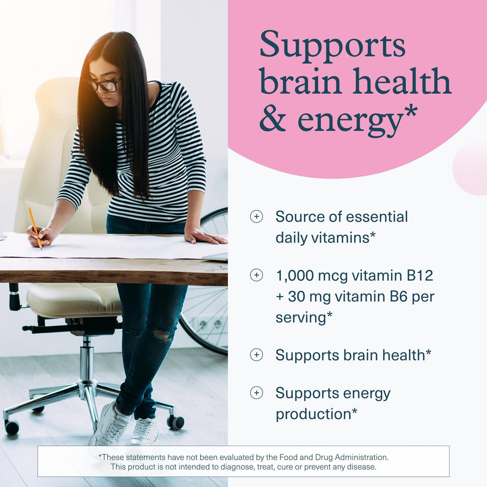 Youtheory B12B6 daily dose bottle showing simple one-per-day use.