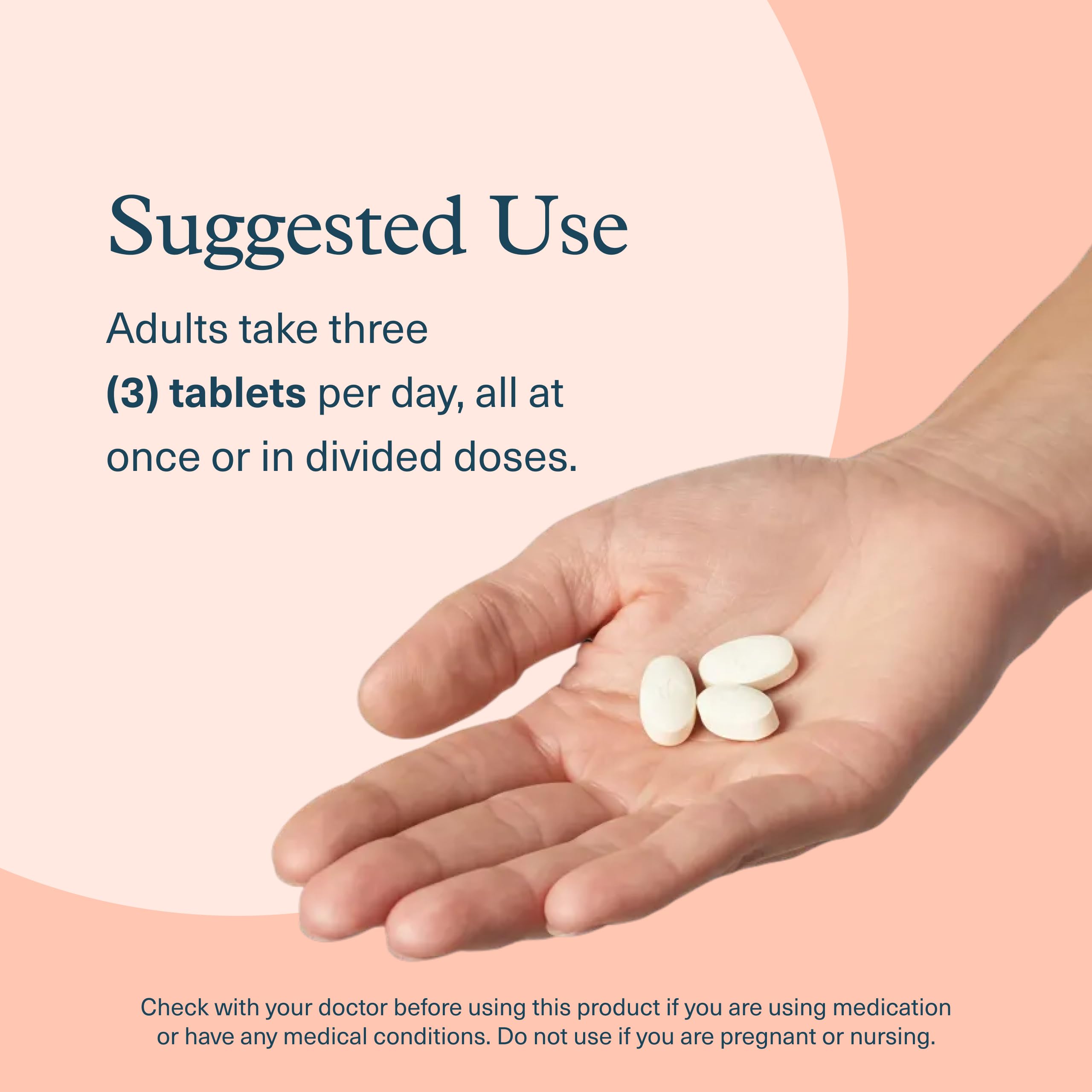 Label shows 180 tablets for a convenient daily wellness routine.