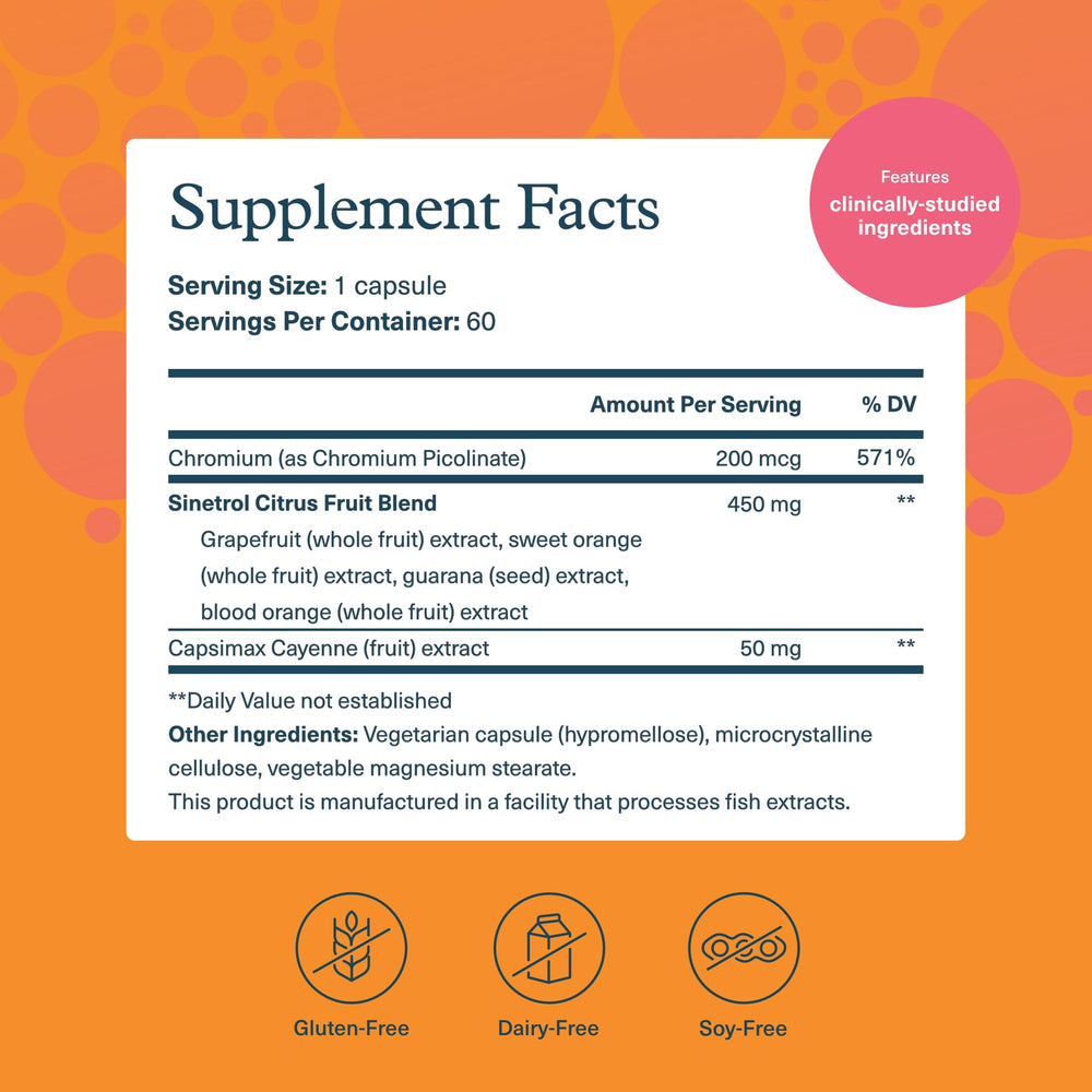 Youtheory Daily Fat Burner bottle back label with ingredients and gluten-free notes