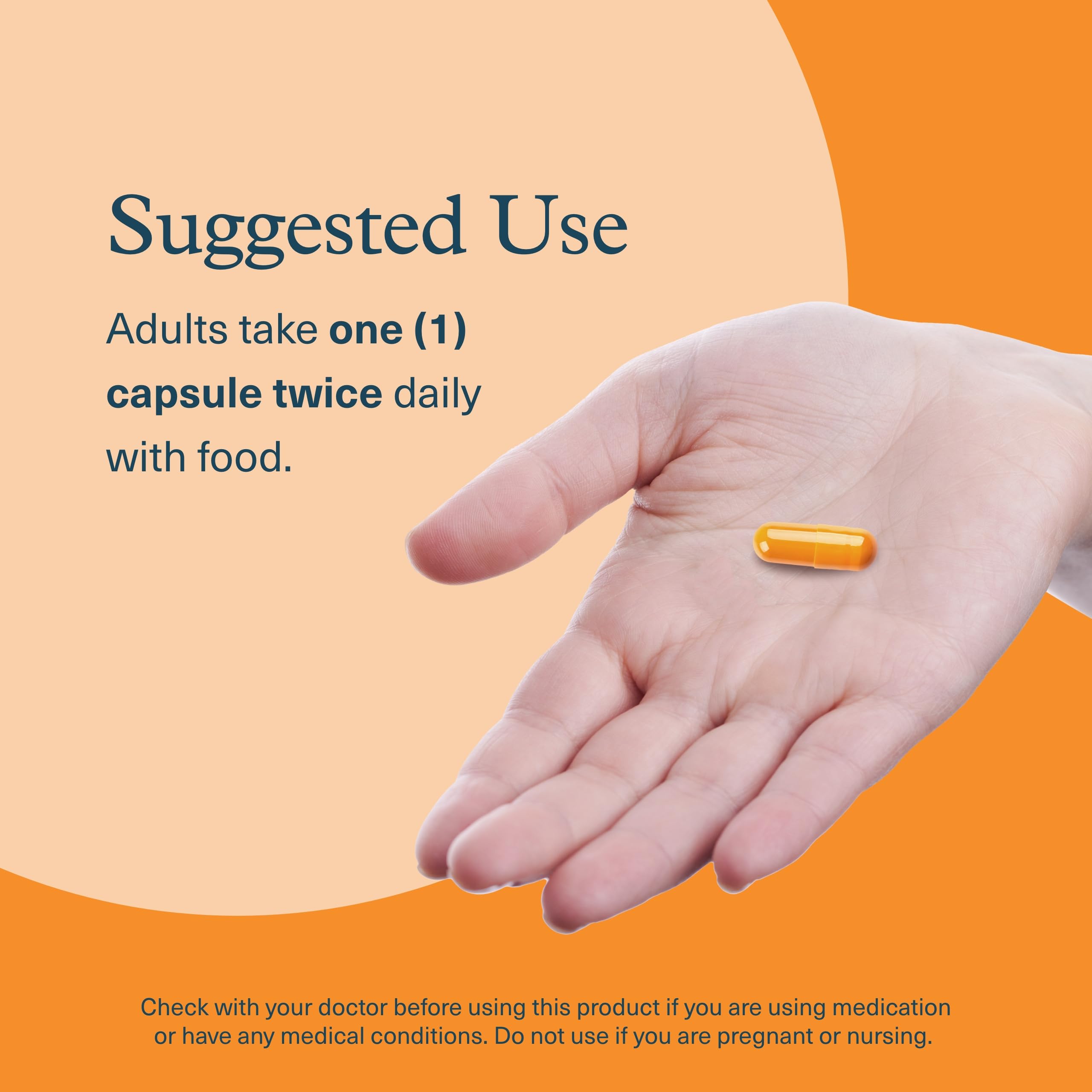 Youtheory Daily Fat Burner bottle with a meal demonstrates easy twice-daily use