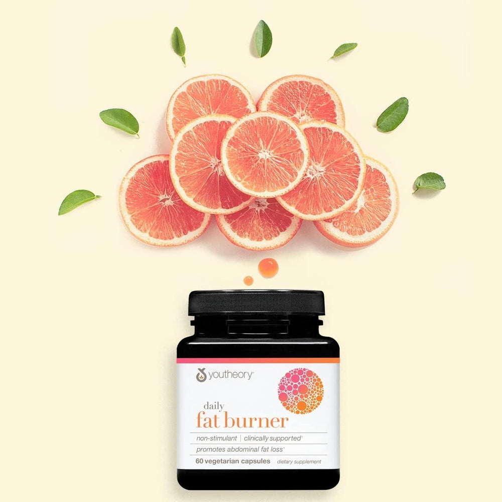 Youtheory Daily Fat Burner nutrition panel highlighting Capsimax cayenne extract