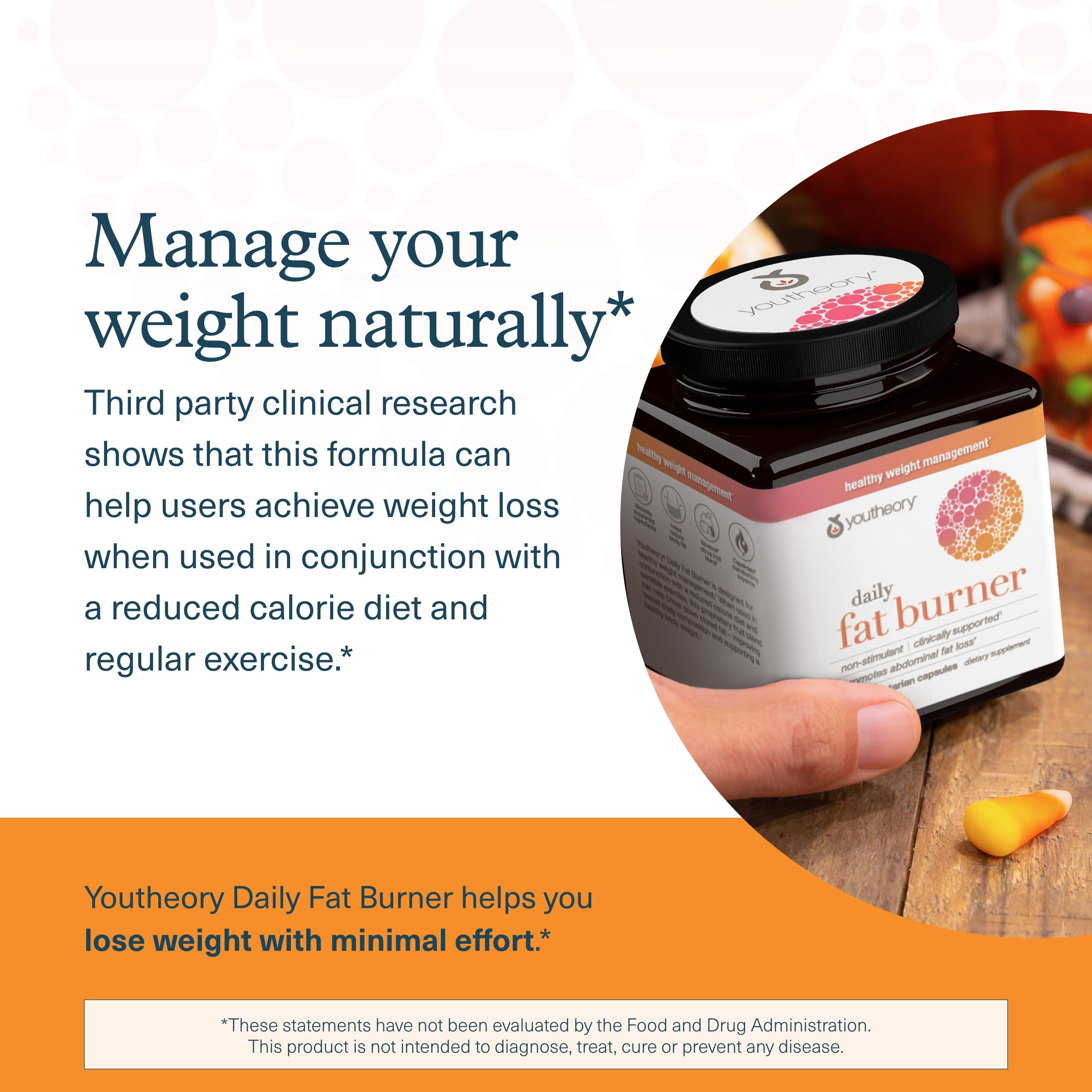 Youtheory Daily Fat Burner ingredient label highlighting Sinetrol citrus blend