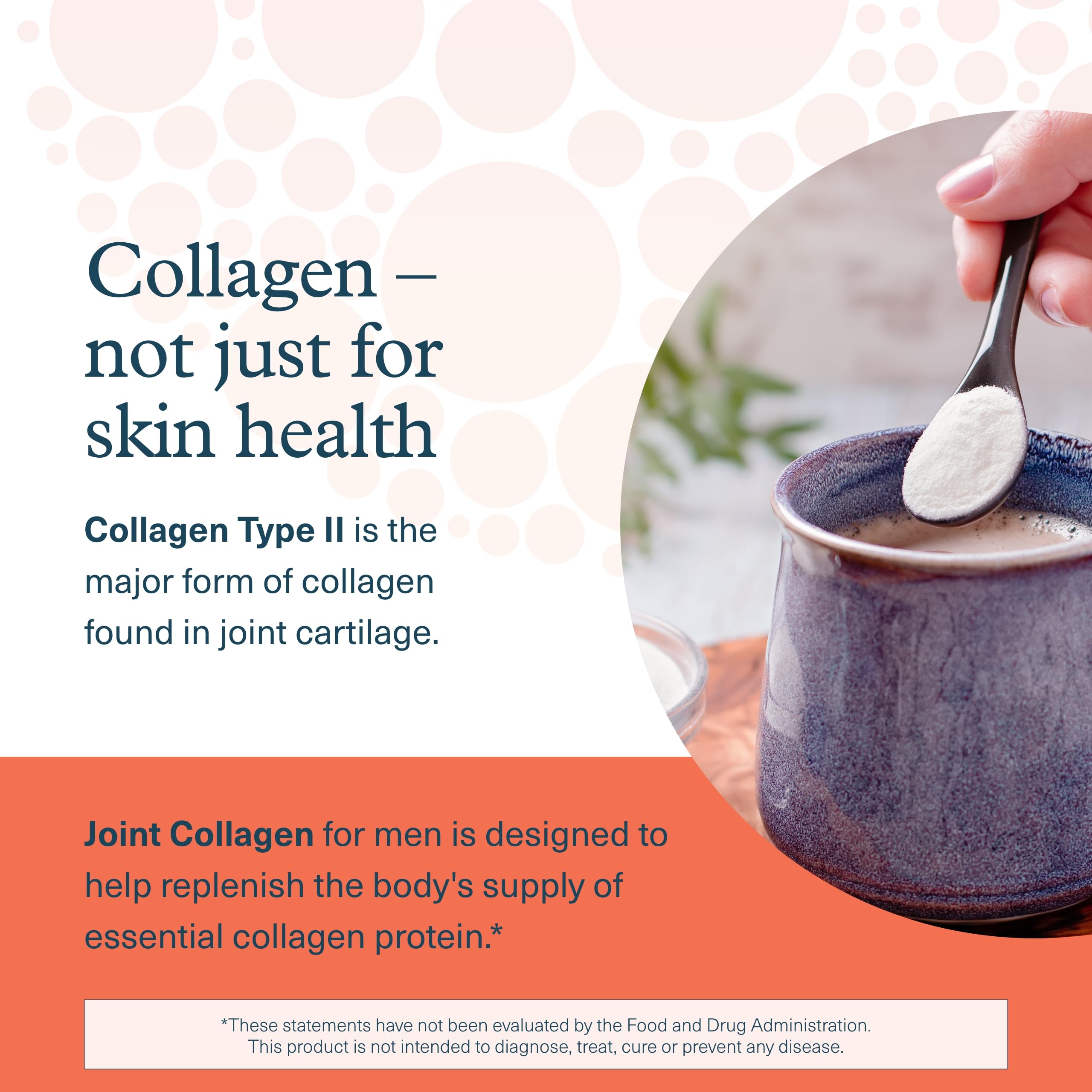 Youtheory Joint Collagen Advanced tablet pouring scene suggesting easy daily use