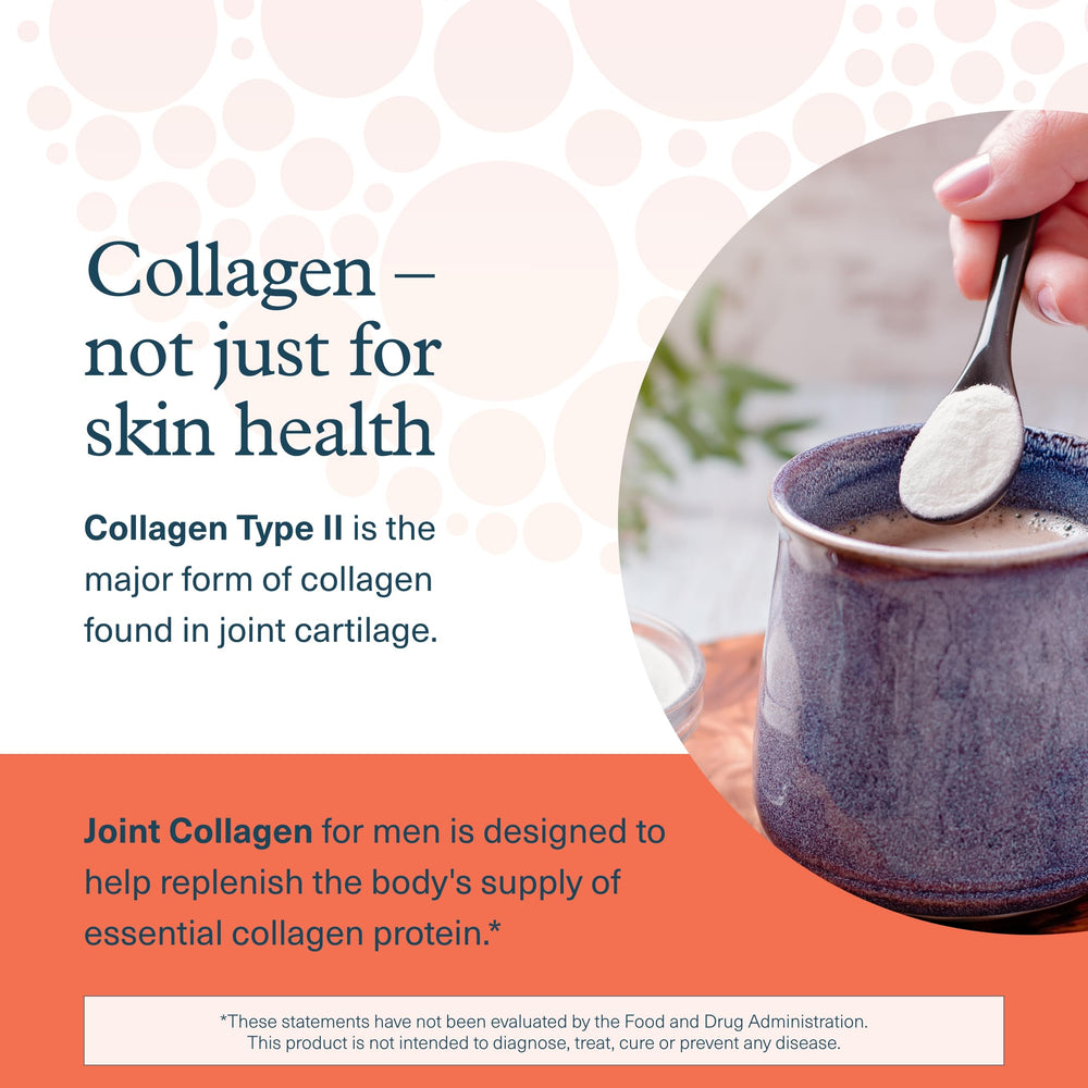 Youtheory Joint Collagen Advanced tablet pouring scene suggesting easy daily use