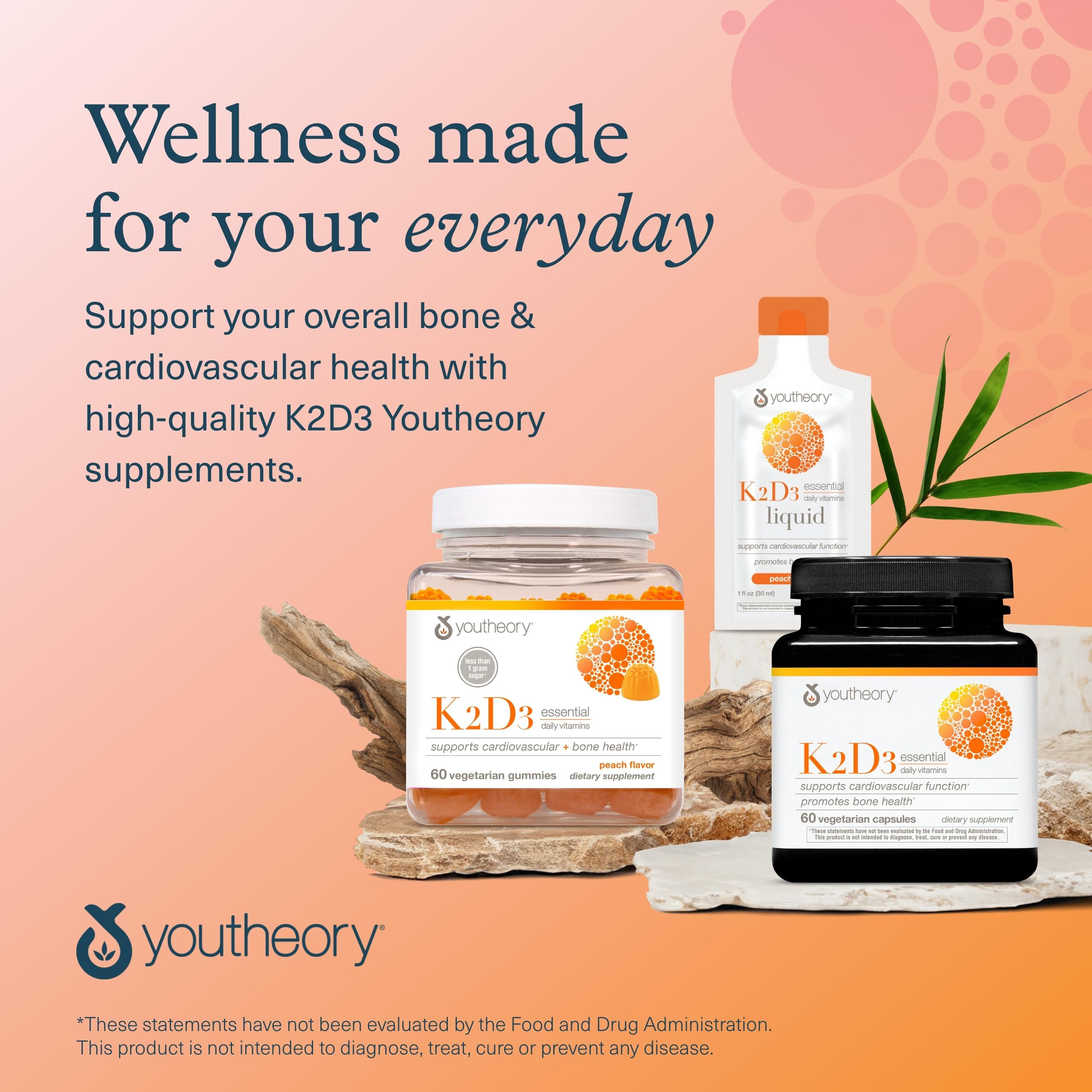 Youtheory K2D3 kitchen setup for everyday vitamins
