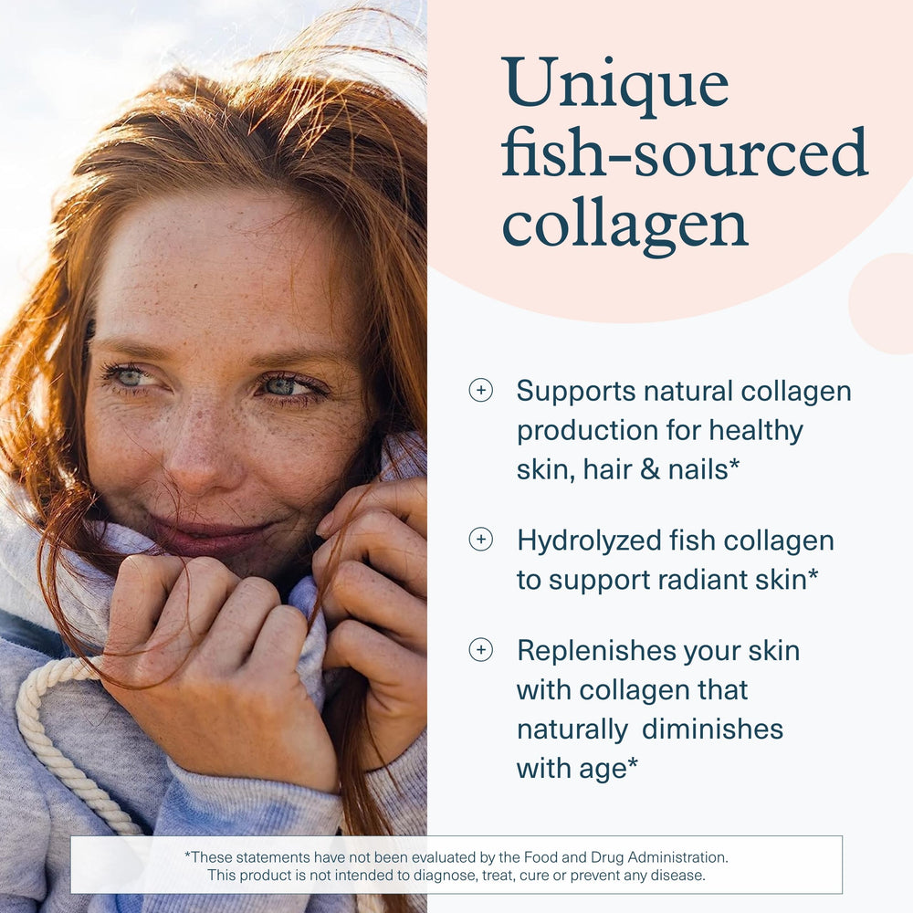Youtheory Marine Collagen label featuring vitamins and minerals for a balanced profile.
