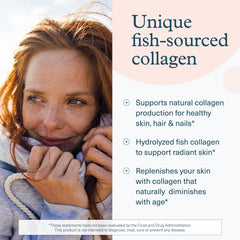 Youtheory Marine Collagen label featuring vitamins and minerals for a balanced profile.