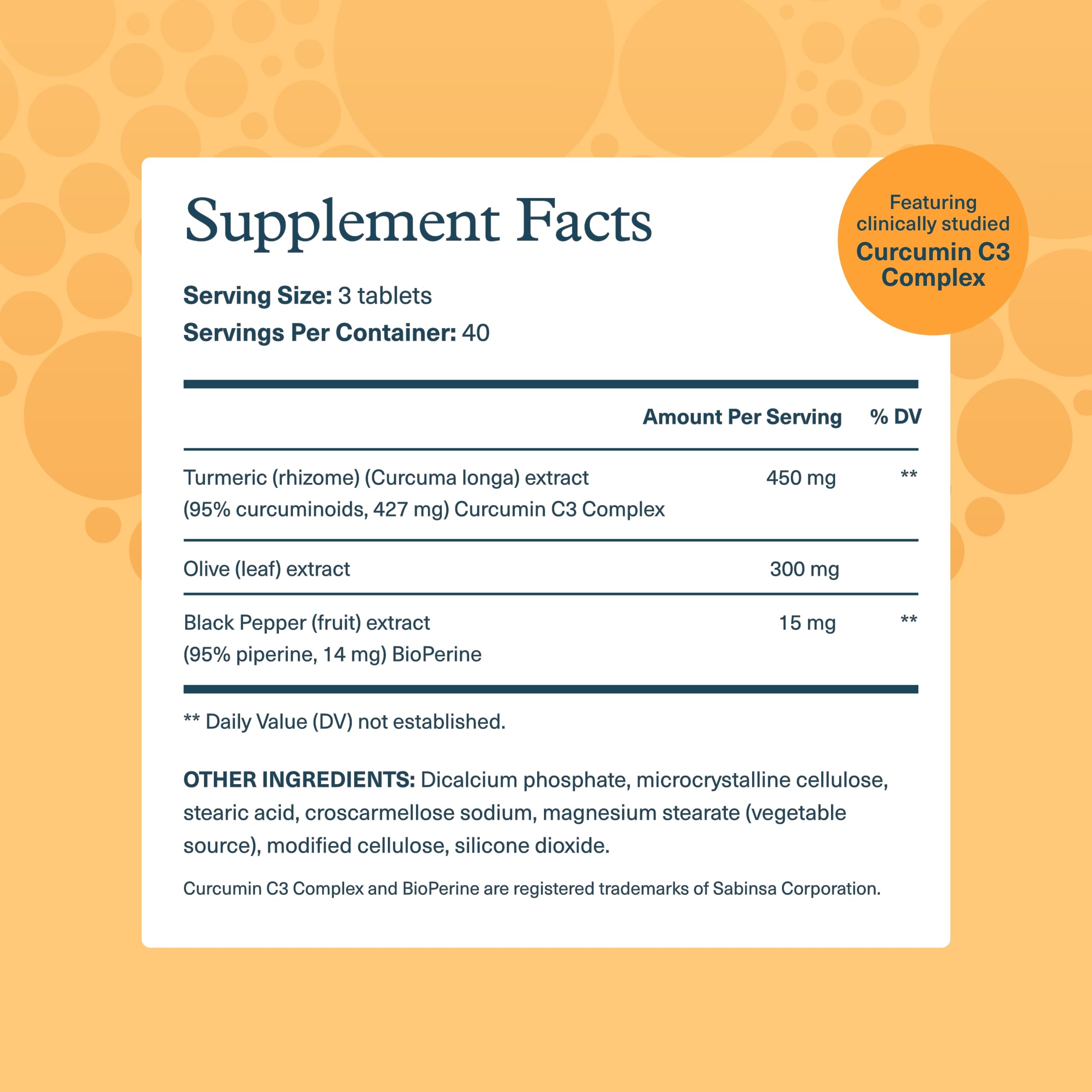 Close-up of Youtheory Turmeric curcuminoids at 95% potency for daily use.
