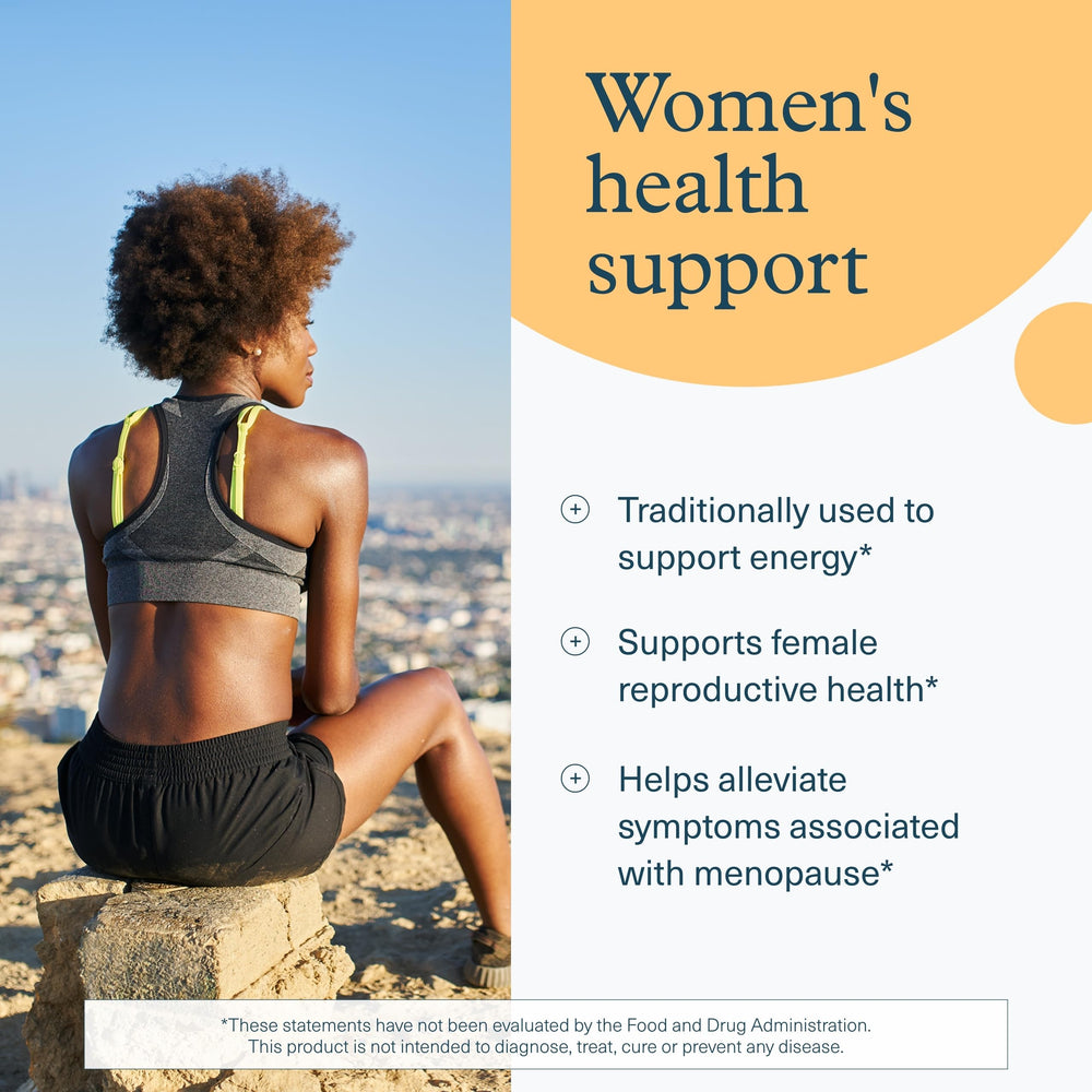 Youtheory Women's Maca Root label highlights Peruvian Ginseng