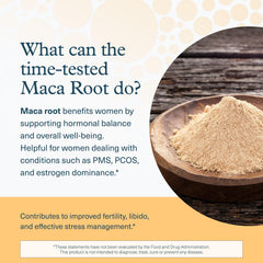 Youtheory Women's Maca Root plant image implies natural sourcing