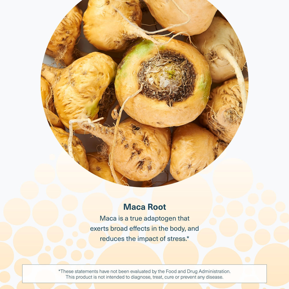 Youtheory Women's Maca Root vegan capsules emphasize allergen-free formula