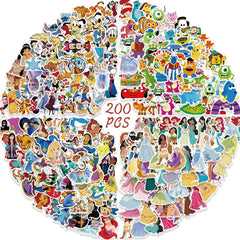 YOUTHSTORE Disney Princess sticker design 01 waterproof for water bottles