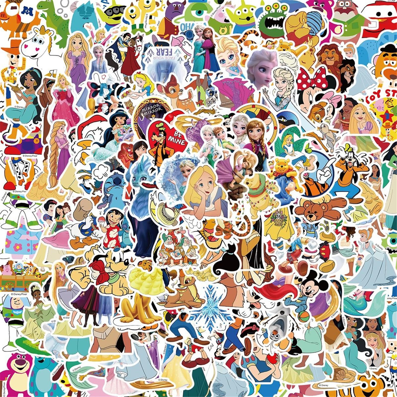 YOUTHSTORE Disney Princess sticker design 02 bright colors for laptops