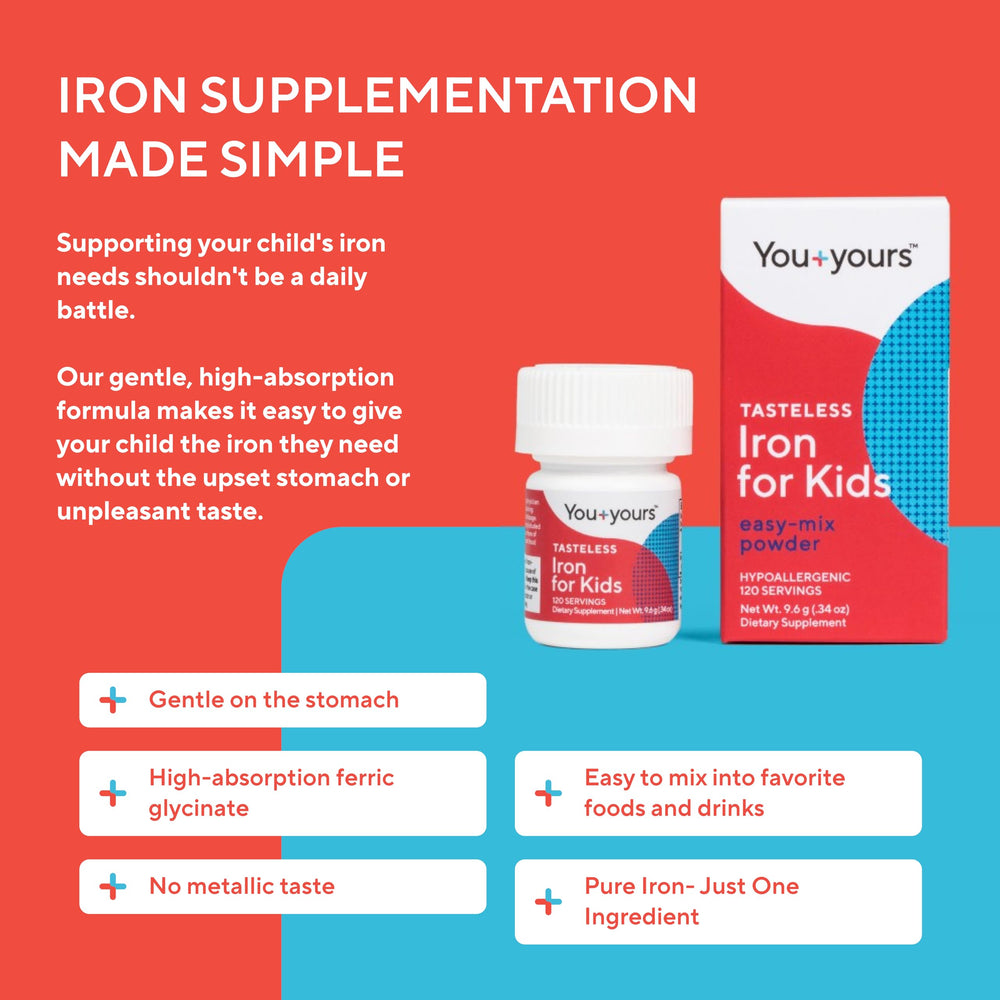 You+yours tasteless iron dissolves in juice without changing flavor