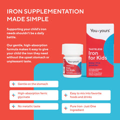 You+yours tasteless iron dissolves in juice without changing flavor