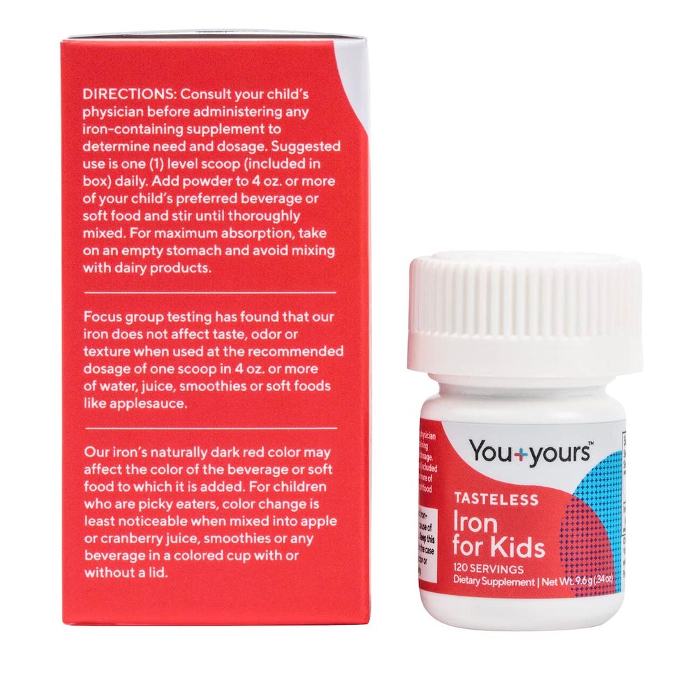 You+yours tasteless iron vegan and non-GMO formulation