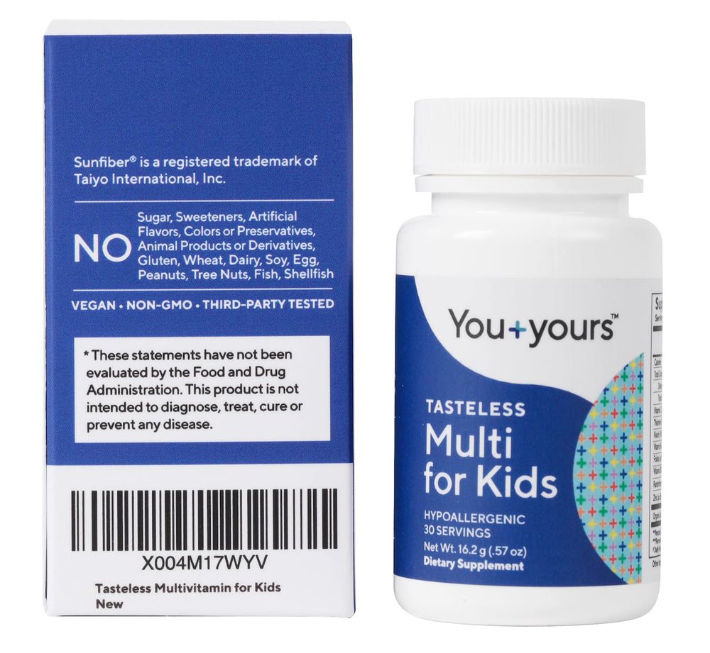You+yours tasteless multivitamin powder allergen-free for inclusive meals