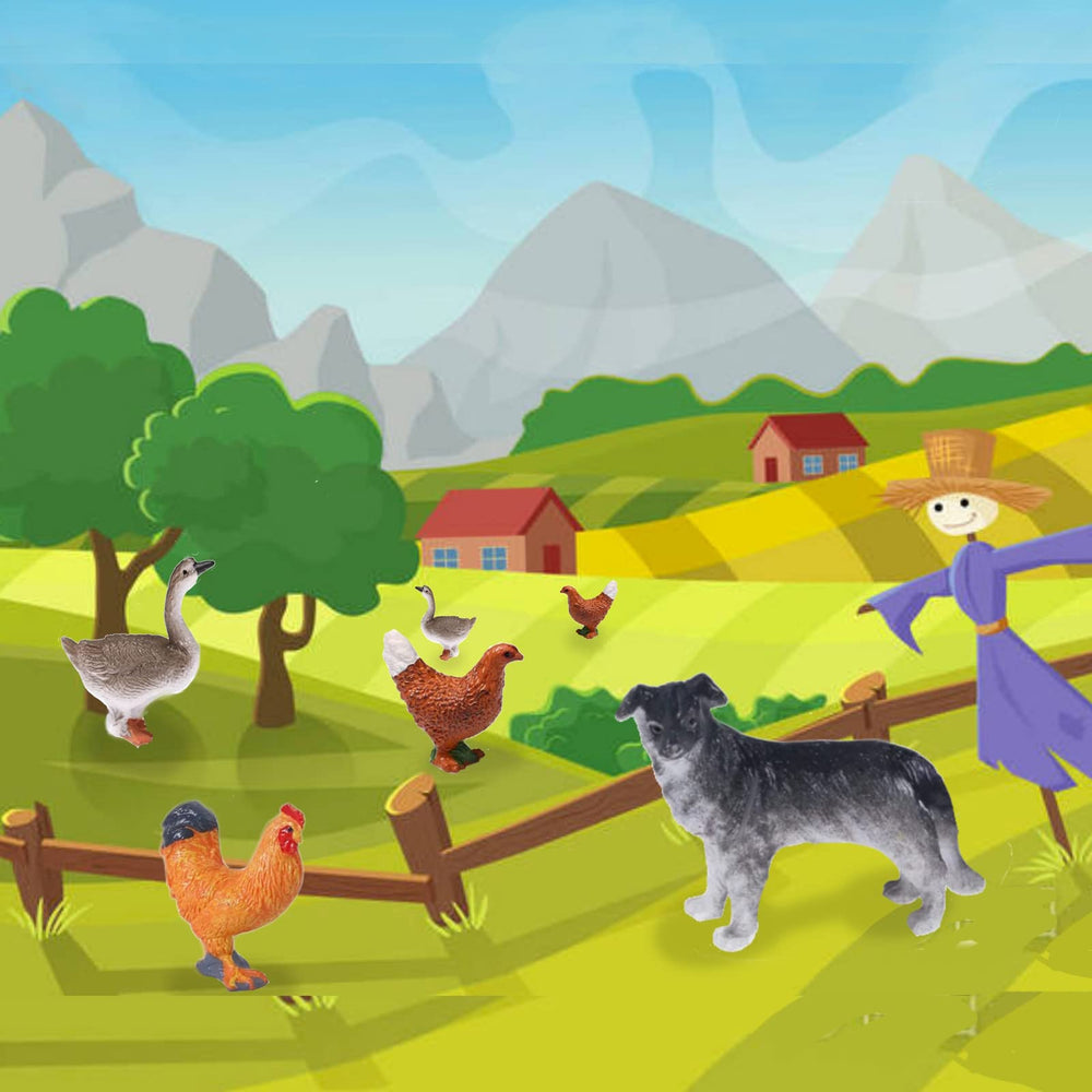 Yowlieu chicken figurine for bright, interactive farm-based playtime activities