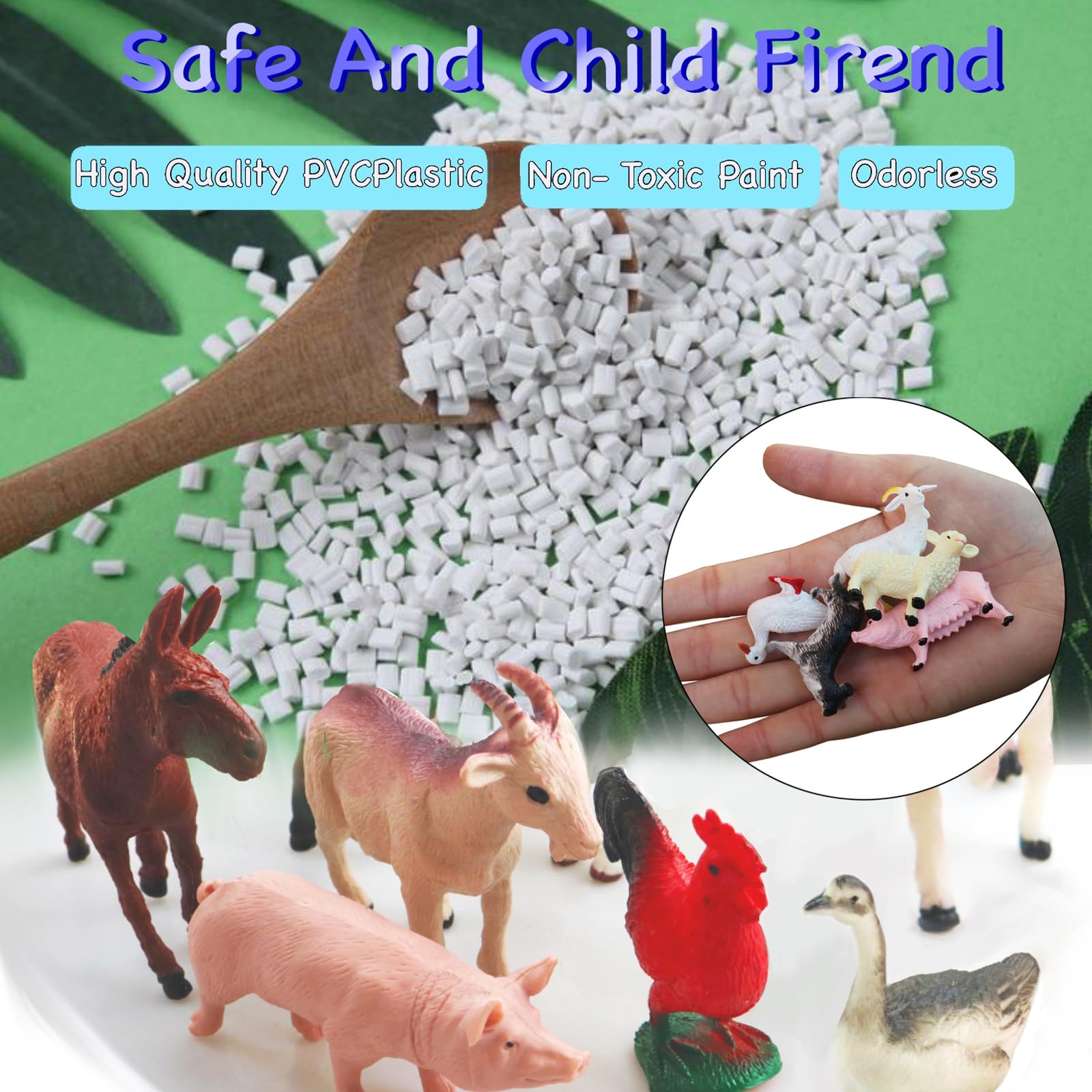 Yowlieu goat figurine supports imaginative scenarios and fine motor exploration