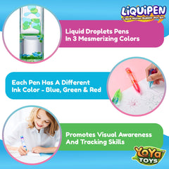 YoYa Toys Liquipen triple-pack gift box showcases sensory fidget appeal.