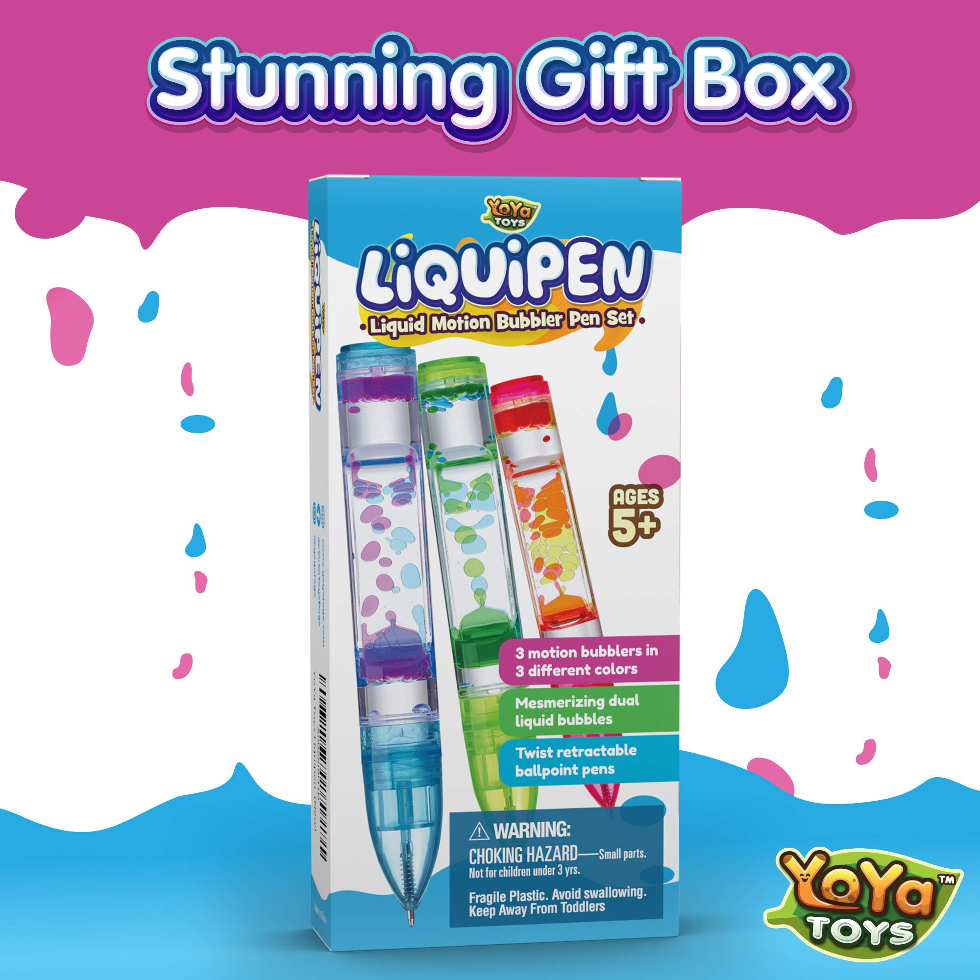 YoYa Toys Liquipen writing tool blends function with calming droplets.
