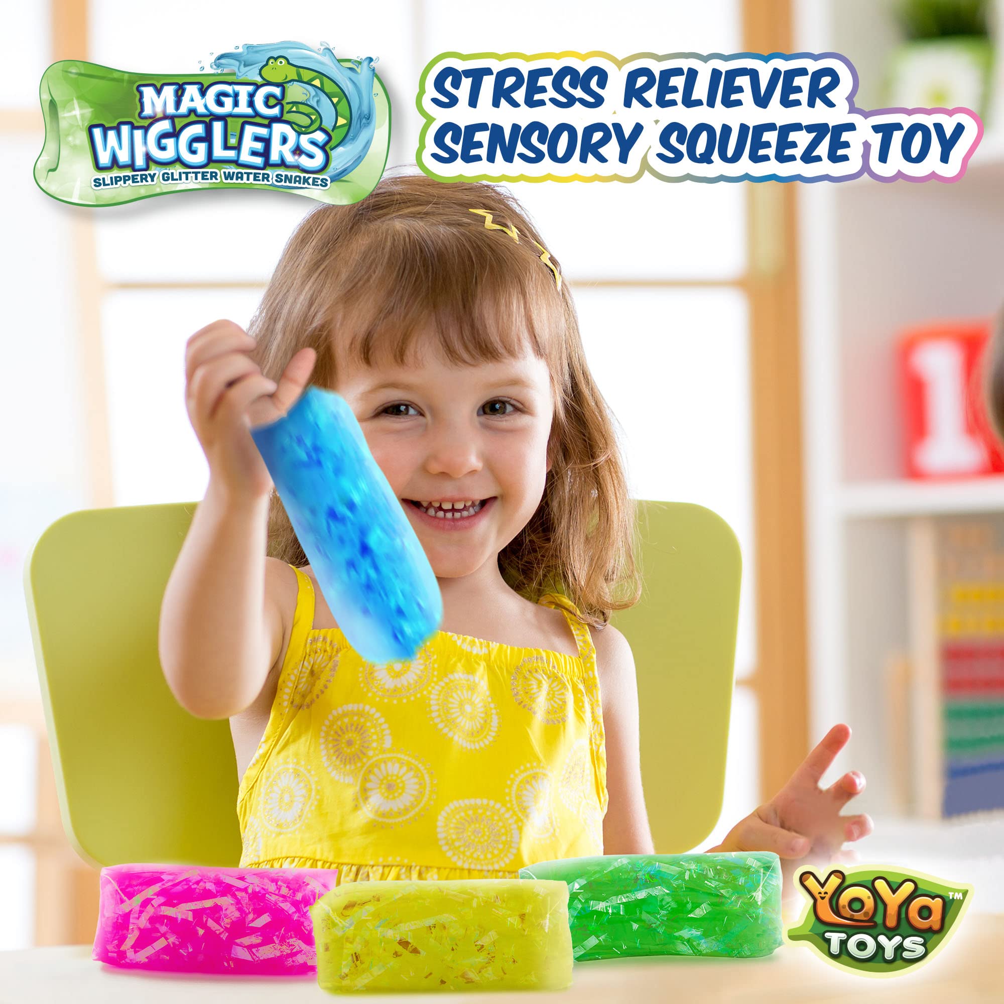 YoYa Toys Magic Wigglers Water Snake in action highlights slip-and-squeeze play