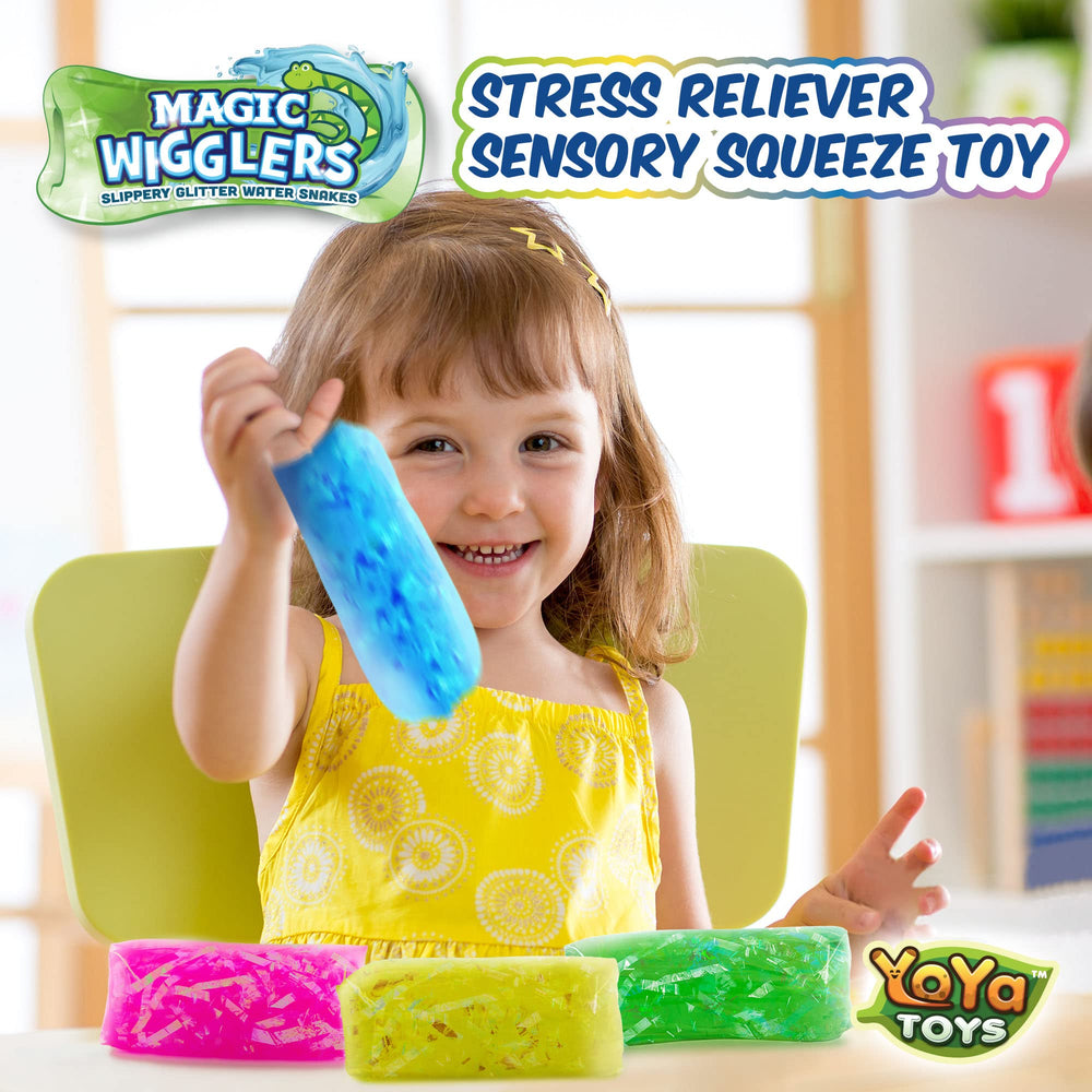 YoYa Toys Magic Wigglers Water Snake in action highlights slip-and-squeeze play