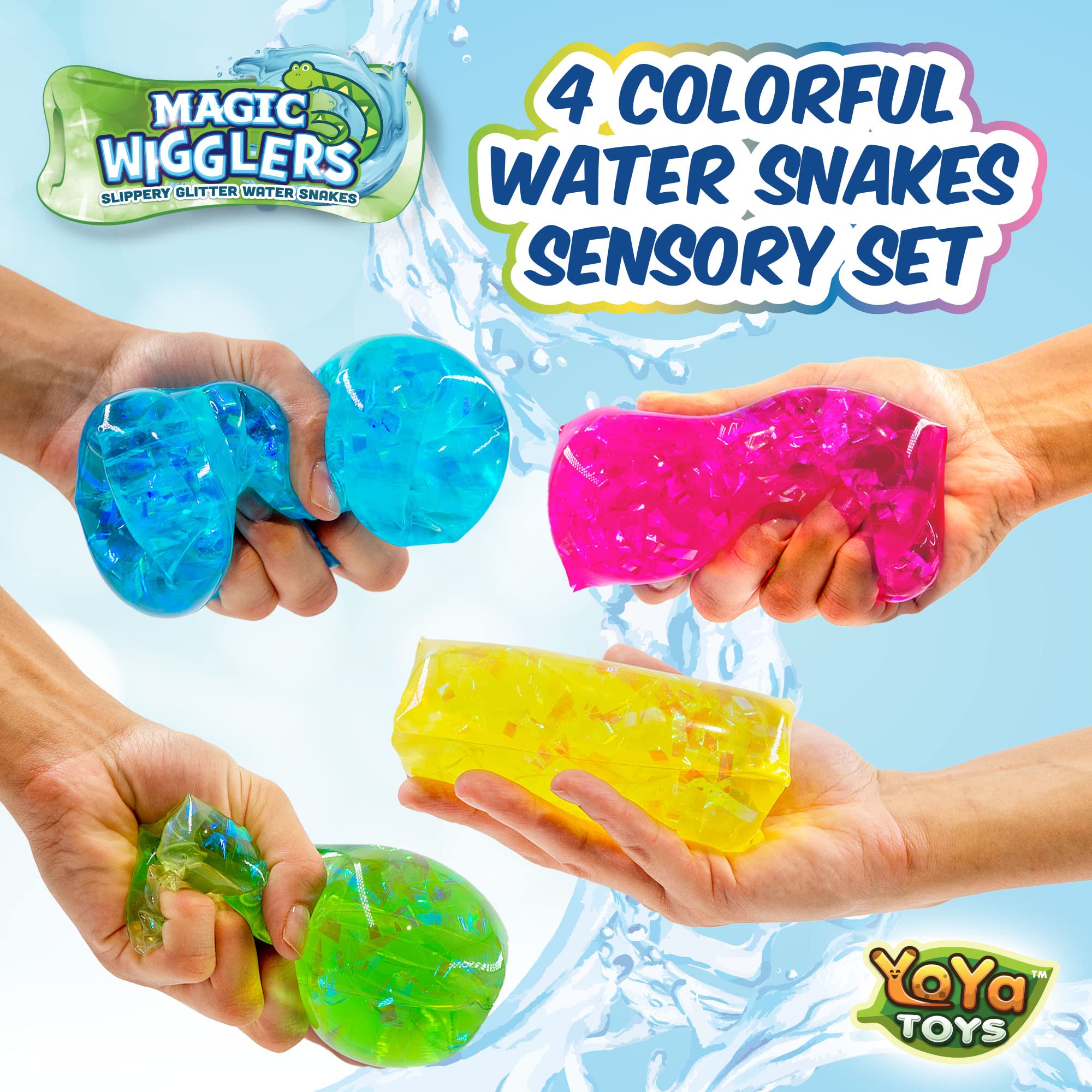 YoYa Toys Water Snake Wiggler close-up demonstrating grip challenge for focus and calm