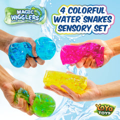YoYa Toys Water Snake Wiggler close-up demonstrating grip challenge for focus and calm