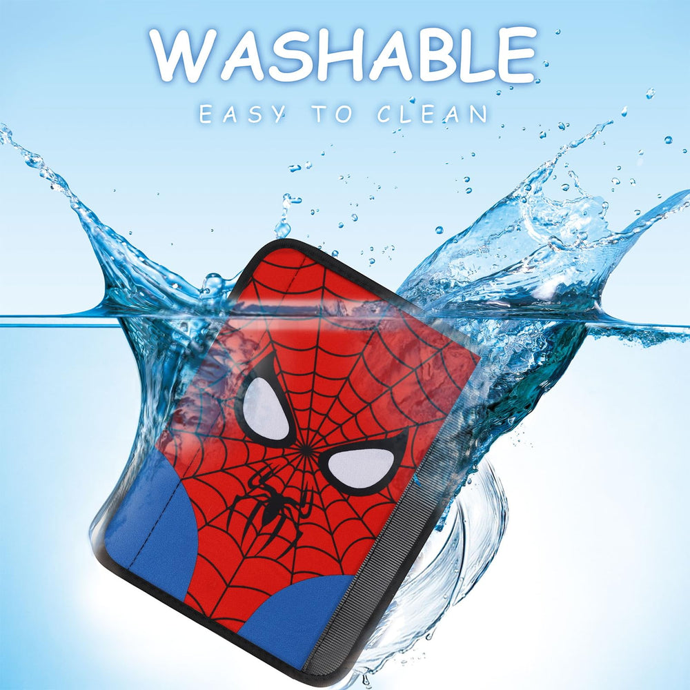 YR seat belt cover cartoon spider pattern protects skin from chafing.