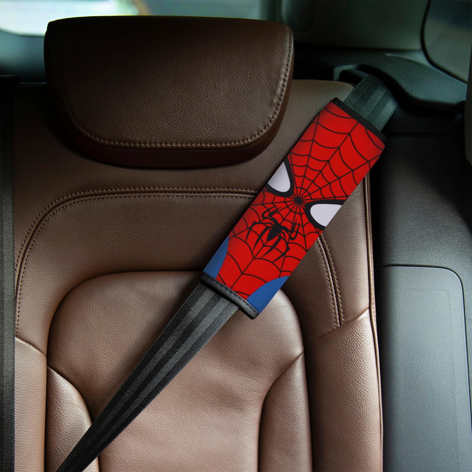 YR seat belt cover dinosaur pattern softens contact for kids during trips.