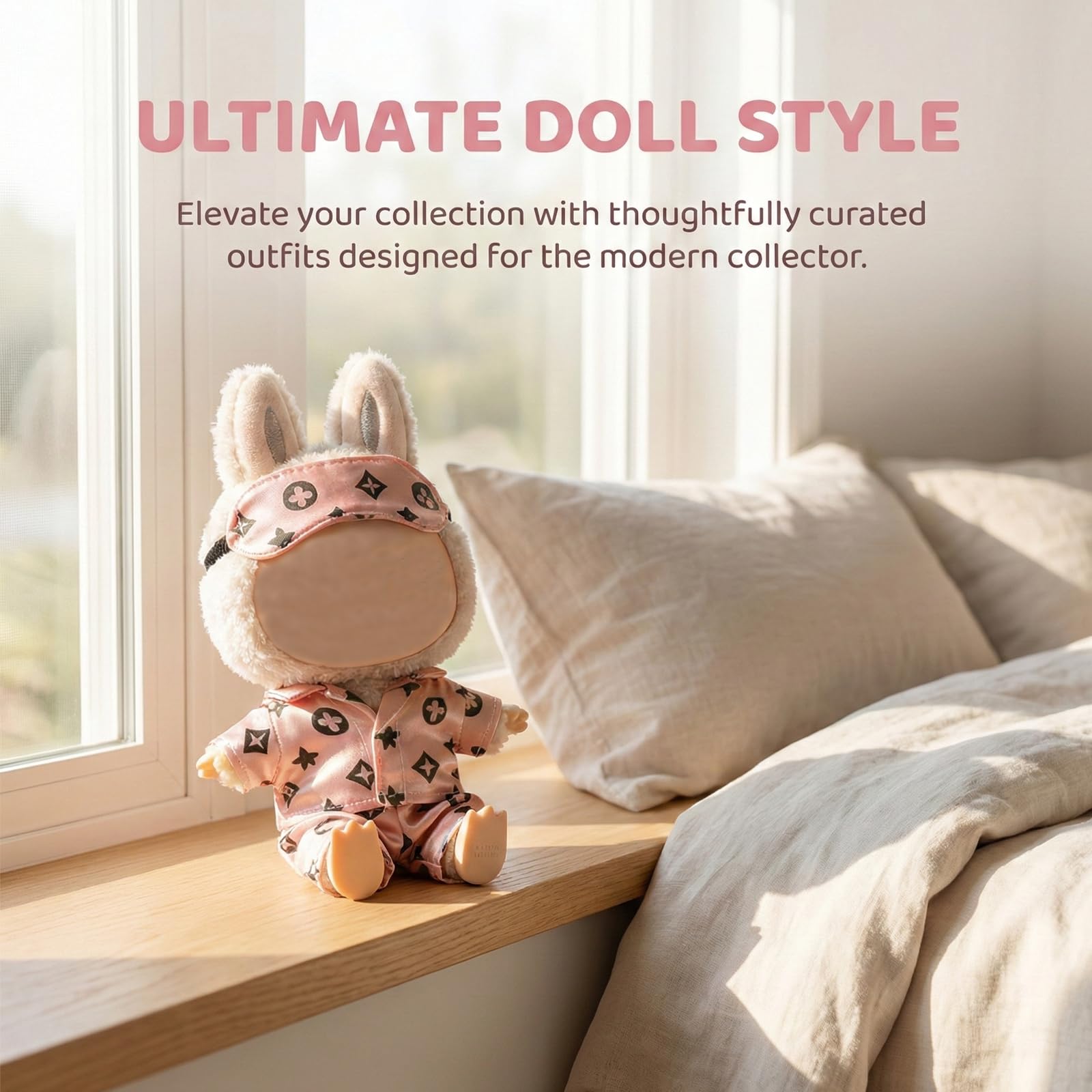 Yrlisfon pink outfit set for easy mix-and-match with doll wardrobes