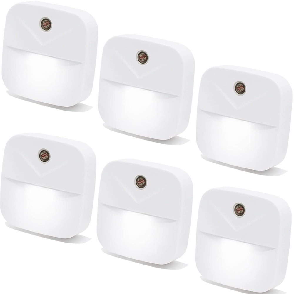 YRWXZYO 6-pack night light plug-in with gentle nighttime illumination for safe navigation