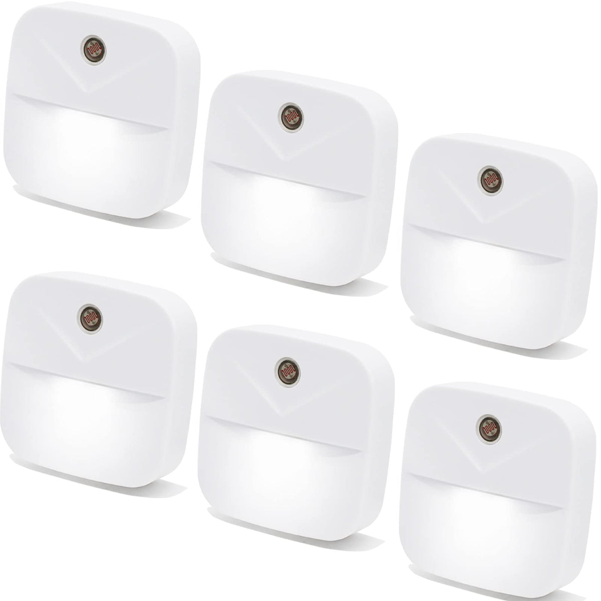 YRWXZYO 6-pack night light plug-in with gentle nighttime illumination for safe navigation